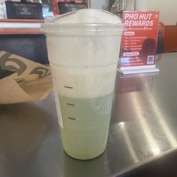 Starbucks - Matcha Latte: protein banana foam - Coffee & Tea Near Me - Escondido, California