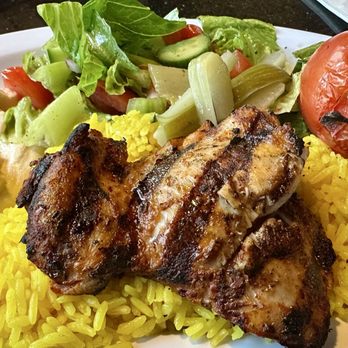 Cafe X2O - Monrovia - Char-Grilled Chicken Thighs Plate. - Lebanese Near Me - Monrovia, California Cafe X2O - Monrovia - Char-Grilled Chicken Thighs Plate. - Lebanese Near Me - Monrovia, California