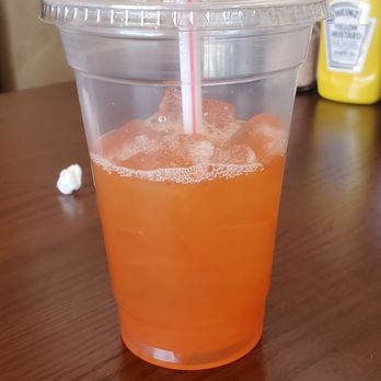 Burger Heaven - Peach juice!! - Burgers Near Me - Portland, Connecticut