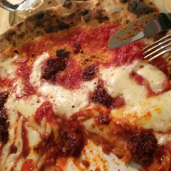 Rudy's Neapolitan  Pizza - Nduja special (minus a slice). - Pizza Near Me - Manchester, XGM