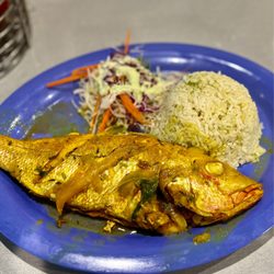 Francisco's Restaurant - Curry whole sautéed snapper.not much to look at but delish!