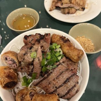 Thái Son - Spring Rolls And Grilled Pork With Lettuce On Rice Vermicelli - Vietnamese Near Me - New York, New York Thái Son - Spring Rolls And Grilled Pork With Lettuce On Rice Vermicelli - Vietnamese Near Me - New York, New York