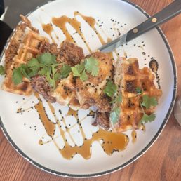 chicken and waffles