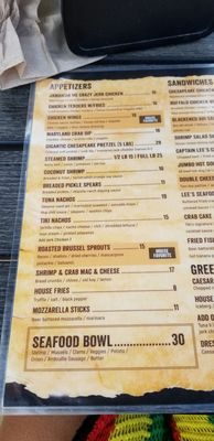 Menu photo 5 Tiki Lee's Dock Bar Sparrows Point, MD