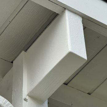 Telos Builds and Renovations - Repaired beam looks whole and has been repainted seamlessly - General Contractors Near Me Telos Builds and Renovations - Repaired beam looks whole and has been repainted seamlessly - General Contractors Near Me
