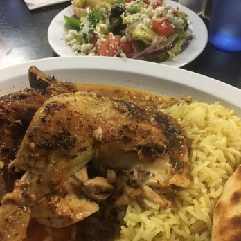 Mikonos Grill - Lemon chicken plate - Greek Near Me - Milpitas, California Mikonos Grill - Lemon chicken plate - Greek Near Me - Milpitas, California