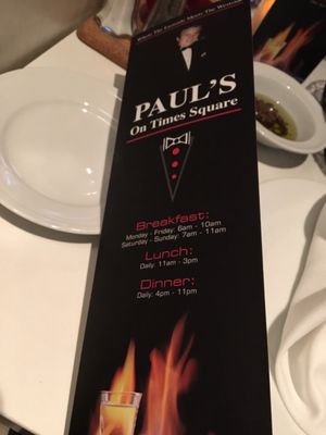 Menu photo 6 Paul's on Times Square New York, NY Menu photo 6 Paul's on Times Square New York, NY