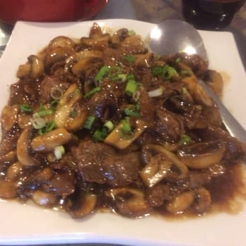 Peter Chang - Beef with mushrooms. The sauce was good. Tone down on the salt though! - Szechuan Near Me - Virginia Beach, Virginia Peter Chang - Beef with mushrooms. The sauce was good. Tone down on the salt though! - Szechuan Near Me - Virginia Beach, Virginia