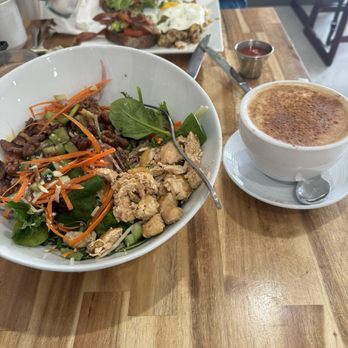 Naked Cafe - Bacon Avocado Toast Rainbow Salad - Breakfast & Brunch Near Me - Solana Beach, California Naked Cafe - Bacon Avocado Toast Rainbow Salad - Breakfast & Brunch Near Me - Solana Beach, California