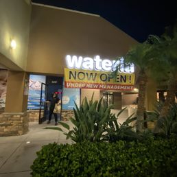 Exterior outside entrance of wateria - We are Now Open - Laguna Hills, California Exterior outside entrance of wateria - We are Now Open - Laguna Hills, California