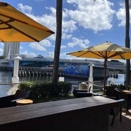 View from the outside bar.