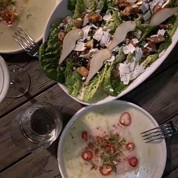 Swan - Little Gem Salad and Hamachi Crudo - Modern European Near Me - Miami, Florida