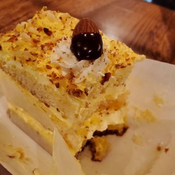 Desi District Irving - Butterscotch Aka Almond Pastry. Totally tasteless. - Indian Near Me - Irving, Texas Desi District Irving - Butterscotch Aka Almond Pastry. Totally tasteless. - Indian Near Me - Irving, Texas
