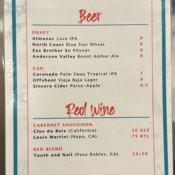The Dive Oyster Bar - Menu March 2025 - Seafood Near Me - San Jose, California