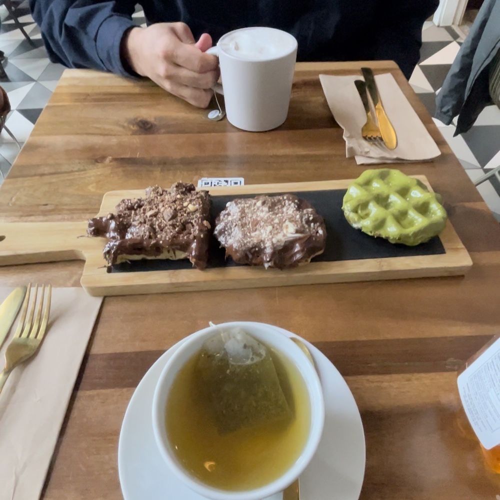 Craffles - Green tea. Ferrero - Kinder Bueno - Matcha waffles - Waffles Near Me - Vancouver, British Columbia Craffles - Green tea. Ferrero - Kinder Bueno - Matcha waffles - Waffles Near Me - Vancouver, British Columbia