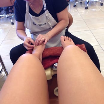 Nails World - This back massage and pedicure has got me falling asleep... - Nail Salons Near Me - La Quinta, California