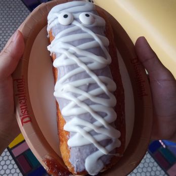 Schmoozies! - Halloween seasonal special Mummy Donut. It's huge. - Coffee & Tea Near Me - Anaheim, California Schmoozies! - Halloween seasonal special Mummy Donut. It's huge. - Coffee & Tea Near Me - Anaheim, California