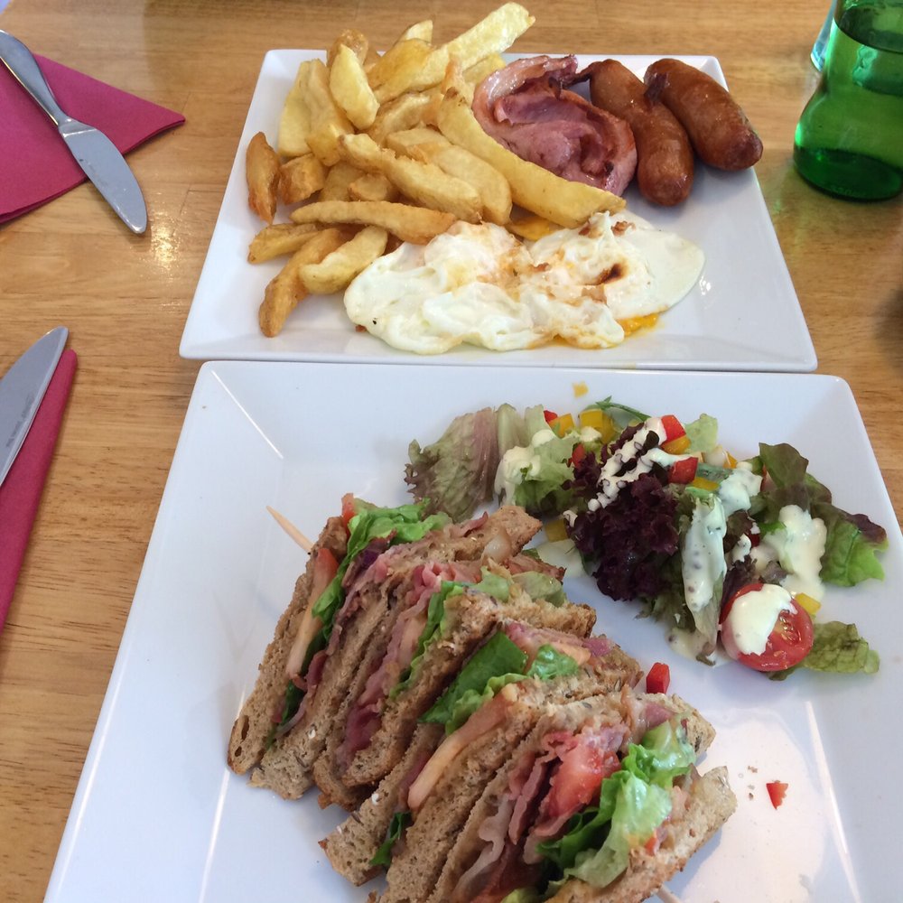 BLT and the all day brunch (sausage, egg, bacon and chips)