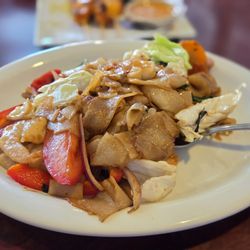 Drunken Noodles with shrimp