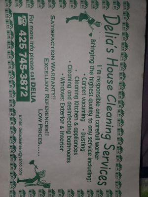 Delia's House Cleaning Services