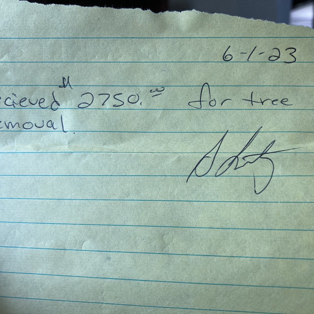 Copy of notebook paper receipt Copy of notebook paper receipt