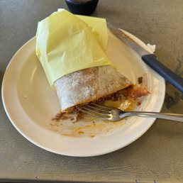 el pastor burrito and salsa