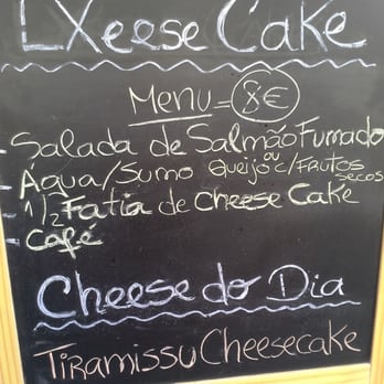 LXeeseCake - Lunch Menu - Pretty good value...especially since it came with 1/2 slice of a cheesecake! :) - Desserts Near Me - Lisbon, 11