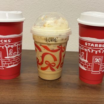 Starbucks - Iced Caramel Brule Latte (National Reusable Red Cup Day) - Coffee & Tea Near Me - Canoga Park, California Starbucks - Iced Caramel Brule Latte (National Reusable Red Cup Day) - Coffee & Tea Near Me - Canoga Park, California