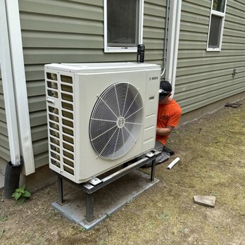 KD Heating & Air Conditioning - Mid-install on a Bosch heat pump. This is what our setups look like before we button up. - Heating & Air Conditioning/HVAC Near Me - Spokane, Washington KD Heating & Air Conditioning - Mid-install on a Bosch heat pump. This is what our setups look like before we button up. - Heating & Air Conditioning/HVAC Near Me - Spokane, Washington
