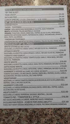 Menu photo 4 Hammer's NY Pizza Encinitas, CA