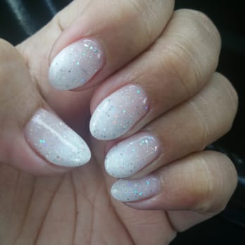 De Paris Nail Spa - French ombre dusted with a little bit of sparkle! Thank you Kelly! - Skin Care Near Me - Newark, California