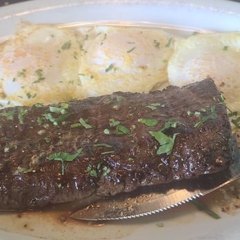 Brownstone Pancake Factory - Skirt steak and my favorite over easy eggs - Pancakes Near Me - Freehold, New Jersey Brownstone Pancake Factory - Skirt steak and my favorite over easy eggs - Pancakes Near Me - Freehold, New Jersey