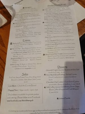 Menu photo 5 The Irishmen Boca Raton, FL Menu photo 5 The Irishmen Boca Raton, FL