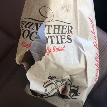 Gunther Tooties - My poor crushed bag that was handed/tossed to me - Breakfast & Brunch Near Me - Quincy, Massachusetts Gunther Tooties - My poor crushed bag that was handed/tossed to me - Breakfast & Brunch Near Me - Quincy, Massachusetts