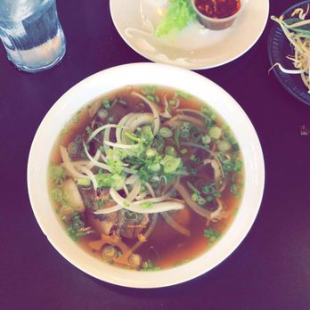 ZEN Noodle Bar - Beef pho with sliced beef, shank, and tripe - Vietnamese Near Me - Gainesville, Florida