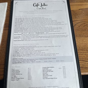 Cafe Jolie - Menu - Breakfast & Brunch Near Me - Alameda, California Cafe Jolie - Menu - Breakfast & Brunch Near Me - Alameda, California