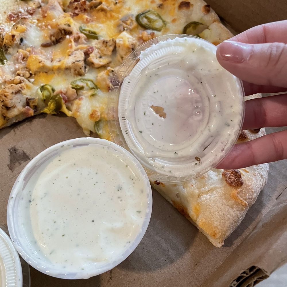Ranch was so good + leftover pizza next day Ranch was so good + leftover pizza next day