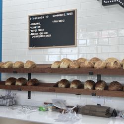 Freshly baked bread.