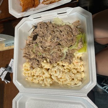 L&L Hawaiian Barbecue - #3 Kalua Pork Plate - Hawaiian Near Me - Waco, Texas
