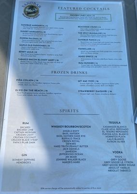 Menu photo 4 Sandbar Seafood & Spirits Anna Maria, FL Menu photo 4 Sandbar Seafood & Spirits Anna Maria, FL