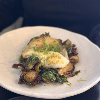 Lime & Cilantro - Brussels sprouts with eggs and a delicious lime cilantro sauce. - Latin American Near Me - Silver Spring, Maryland