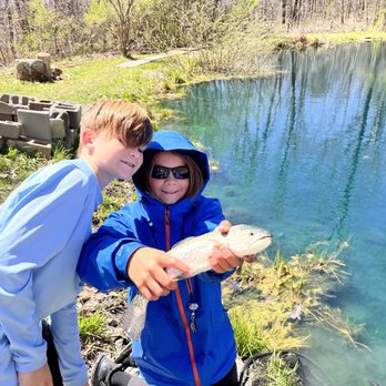 Finger Lakes Fly Fishing - Just a few of the many different trout species at the pond. - Fishing Near Me Finger Lakes Fly Fishing - Just a few of the many different trout species at the pond. - Fishing Near Me