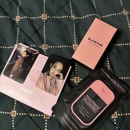 Mini light stick, touchland hand sanitizer, Kandy pop blackpink photo cards.