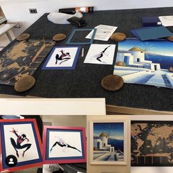 Schofield Barracks Arts & Crafts - These are a few things I framed here.