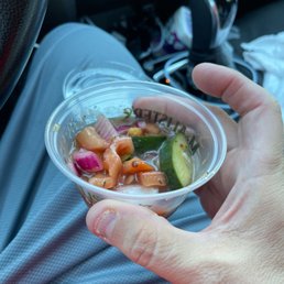 Tomato and cucumber salad