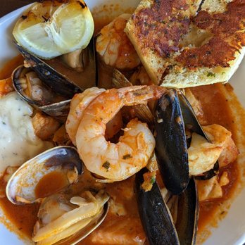 Chuckanut Manor Seafood & Grill - The Cioppino had a nice broth but with only one scallop and two clams it seemed quite a bit over priced and underwhelming. - Seafood Near Me - Bow, Washington