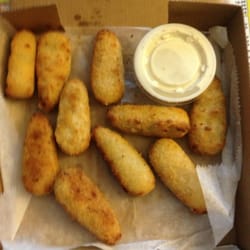 Mr Pizza - They're called Tater Hots. Kinda like a giant tot w/ cheese and a little jalapeño. Pretty good
