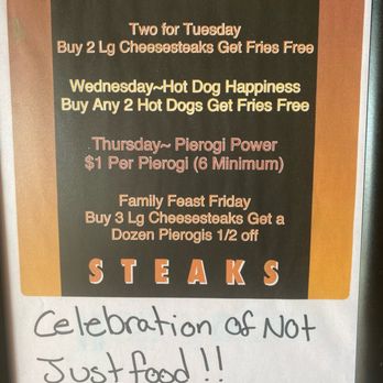 Morty's Steaks - Weekday specials - Cheesesteaks Near Me - Emmaus, Pennsylvania