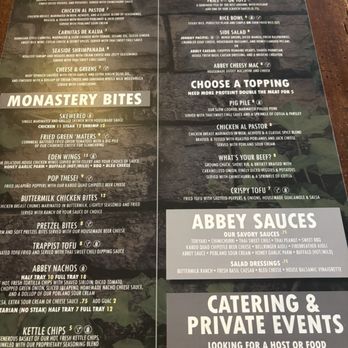 Eden Abbey Brewing Community - Menu - Brewpubs Near Me - Mount Dora, Florida