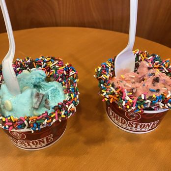 Cold Stone Creamery - Ta$ty ice cream: kids-sized single scoops in the waffle cups with sprinkles. Almost $9 each - Ice Cream & Frozen Yogurt Near Me - Tucson, Arizona Cold Stone Creamery - Ta$ty ice cream: kids-sized single scoops in the waffle cups with sprinkles. Almost $9 each - Ice Cream & Frozen Yogurt Near Me - Tucson, Arizona